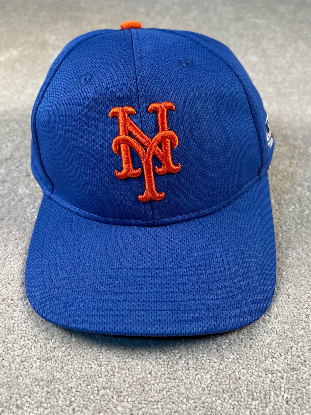 NY Mets Hat Cap Adjustable Back New Blue Orange OSFM Team MLB OC Sports